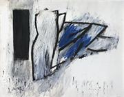 05 Farfalla, 2002, Oel auf Karton, 106 x 140 cm